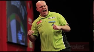 17 PERFECT DARTS  Michael van Gerwen throws 17 perfect darts [upl. by Ilecara964]