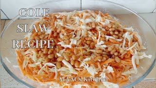 Homemade Coleslaw Salad Recipe [upl. by Eixid]