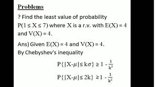 ProblemsChebyshevs inequalityThird Sem UGUOCComplimentary Course Statistics [upl. by Adnorahc883]