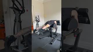 Reverse banded hyperextensions Glute exercise [upl. by Ahsenad]