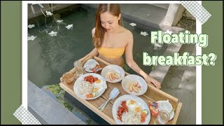 FLOATING BREAKFAST in the PHILIPPINES  Private Villa in Pampanga Tropical Stay Ph [upl. by Ezri]