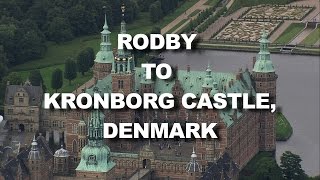 Denmark From Rodby Harbour to Kronborg Castle World From Above HD [upl. by Rillings]