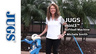 JUGS mini3 Softball Machine with Michele Smith  JUGS Sports [upl. by Coulombe504]