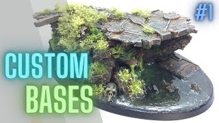 MUST SEE  Making McFarlane Space Marine Custom Bases  Part 1 [upl. by Aisirtap]