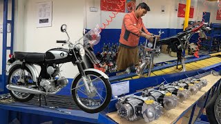 Complete Process of Assembling Ride Star 70cc Motorcycle in a Manufacturing Plant [upl. by Gayel46]