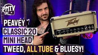 Peavey Classic 20 Mini Head  That Huge All Tube Tweed Tone But BITESIZED [upl. by Selway632]