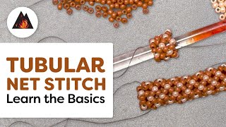 10Minute Tutorial How to Make the Tubular Netting Stitch [upl. by Euqirat]