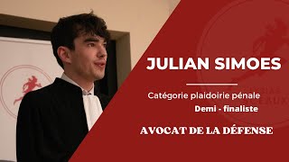 Julian SIMOES  Demi Finale Lysias Sceaux 2023  Plaidoirie Pénale [upl. by Ihn]