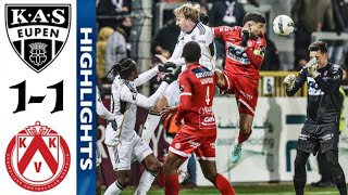 KV Kortrijk vs KAS Eupen 11 Highlights  Courtrai  Eupen  Jupiler Pro League 2023 [upl. by Ojyllek833]