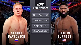 Sergei Pavlovich vs Curtis Blaydes Full Fight  UFC Fight Night [upl. by Ahsikyw]