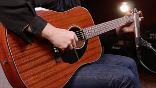 Fender Classic Design Series CD60S AllMahogany Dreadnought Acoustic Guitar Demo [upl. by Airdnola325]