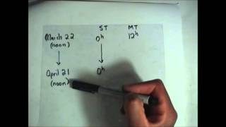 Mean Time and Sidereal Time Examples Part 1 [upl. by Alorac]