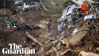 Devastating floods and mudslides in Brazil leave scores dead [upl. by Lynnea]