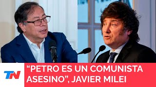 Milei llamó a Petro “comunista asesino” la respuesta del presidente de Colombia [upl. by Meekahs]