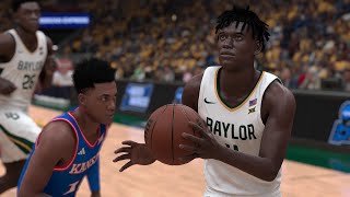 Baylor vs Kansas  College Basketball 322024  NCAA Full Game Highlights  NBA 2K24 Sim [upl. by Teri]