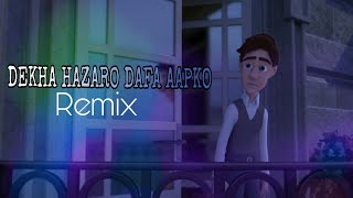 Dekha Hazaro Dafa Aapko Remix 💗Animated Love Video💗 [upl. by Tressia]