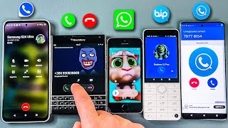 Zangi WhatsApp BiP SkyPhone Incoming Call HTC U23  BlackBerry  iPhone 5s  Xiaomi Qin  Moto [upl. by Eglantine]