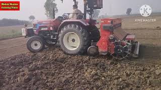 Tractor or Super Seeder Ka Best combination Mahindra Novo 605 DI CIRDI Engine [upl. by Orian]