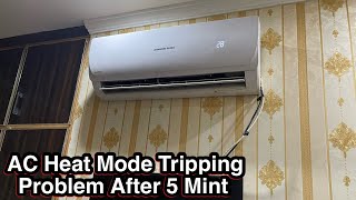 Inverter AC Tripping ON Heat mode after 5 minutes  AC heating mode not working solve fault [upl. by Latsyk]