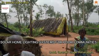 Solar Home Lighting System for Poor communities In Associate with SHARP INDIA [upl. by Samella]