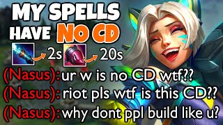 This FULL LETHALITY JINX build has 1000 DAMAGE ZAPS on NO COOLDOWN Get hit by one and its over [upl. by Dnomder]