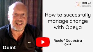 How to succesfully manage change with Obeya  by Roelof Douwstra [upl. by Endora]