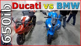 Ducati 1199 Panigale R vs BMW S1000RR  SMACKDOWN  SiZE Matters [upl. by Wetzell215]