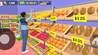 supermarket store 3d simulator mod apk unlimited money and energy  Day 41 shop level 27🟢 [upl. by Cobby]