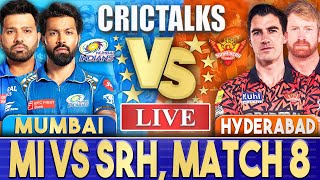 Live MI Vs SRH Match 8 Hyderabad  IPL Live Scores amp Commentary  IPL 2024  3 Overs [upl. by Danete64]