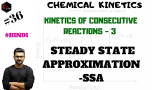 STEADY STATE APPROXIMATION  KINETICS OF CONSECUTIVE REACTION  CHEMICAL KINETICS  SSA [upl. by Nylhsoj]