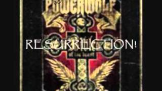 Resurrection By Erection  Powerwolf lyrics on screen [upl. by Terchie177]