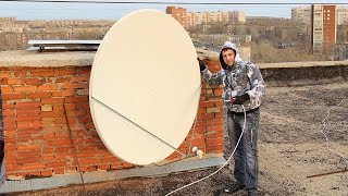 Как установить антенну 16 м НТВ плюс HD Eutelsat [upl. by Anestassia]