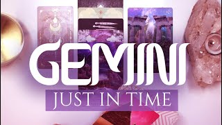 GEMINI TAROT READING  quotA SERIES OF FATED EVENTS BEGINSquot JUST IN TIME [upl. by Nalat]