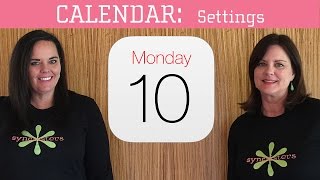 iPhone  iPad Calendar  Settings [upl. by Higgs]