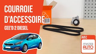 Changer la Courroie dAccessoire Ceed 2 16 CRDI 🚗 [upl. by Terrie]