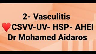 2 Vasculitis by Dr Mohamed Aidaros [upl. by Gnilrits]