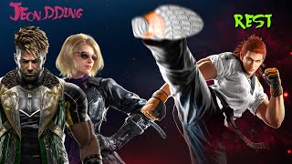 Jeondding Eddy VS REST Hwoarang FT5  Jeondding Nina VS REST Hwoarang FT3 [upl. by Erastatus]