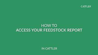 How to access your feedstock report [upl. by Coralie]