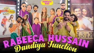 Rabeeca Hussain Dandiya Function  Complete Vlog  Dance Floor Torr Diya [upl. by Burkle]