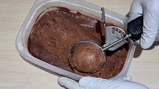 🍫 🍦🍧 🍨 Super Creamy Low Carb 3 ingredient Healthy Chocolate Icecream  NO Icecream Maker Needed [upl. by Arima]