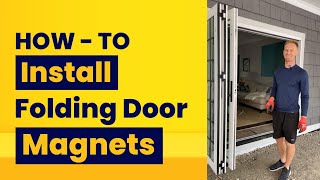 How to Install Bifold Door Hardware  Magnet Installation [upl. by Maillij]