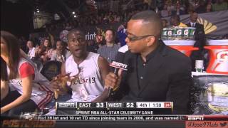 HD Kevin Hart NBA Celebrity all star weekend Houston 2013 Back2Back MVP  Hilarious LOL [upl. by Trotter]