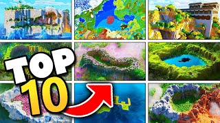 Top 10 BEST Seeds in Minecraft 121 🗺️😲 [upl. by Pimbley]