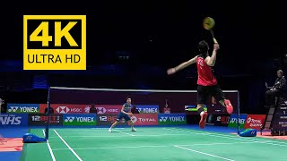 4K50FPS  MS  Lee Zii Jia vs Kento Momota  2021 All England Open QF  Highlights [upl. by Idnat]