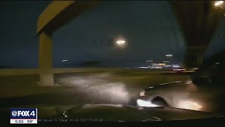 Personal dash cam catches car spinning out in Fort Worth crash [upl. by Duffy]