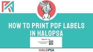 HaloPSA  Printing Labels from Tickets [upl. by Etnud]