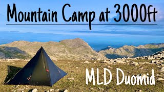 3000ft Solo Mountain Wild Camp on Ill Crag in the MLD Duomid [upl. by Elorak]