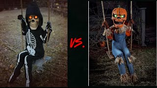 PROP ANIMATRONIC BATTLES Part 4 Lil SKELLY BONES VS LIL NESTER [upl. by Walley]