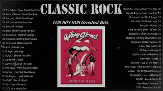 Classic Rock Songs 70s 80s Full Album 🍀 Queen The Beatles Nirvana ACDC Bon Jovi [upl. by Silvio74]