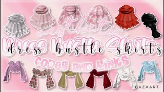 Bustle Skirt Prom Dress Codes and Links  Roblox Bloxburg Berry Avenue Brookhaven [upl. by Acilef153]